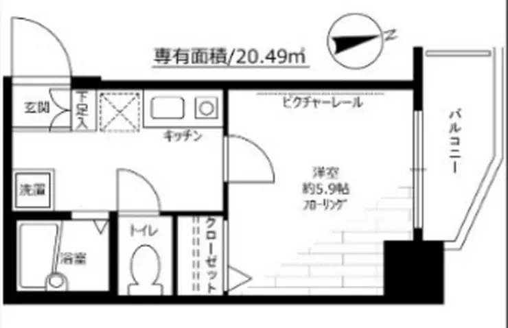 クレアシオン早稲田 7階階 間取り
