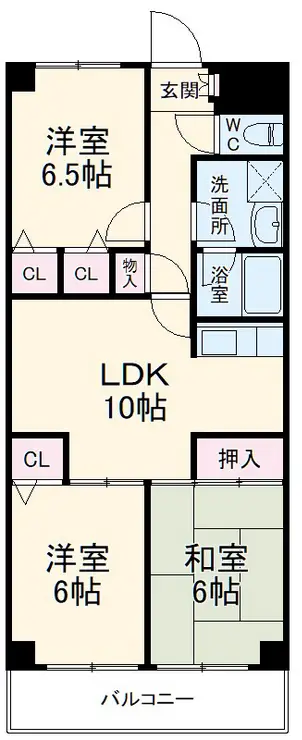 コスモポート草加 4階階 間取り