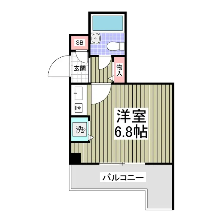 杉浦ハイツ狭山 2階階 間取り
