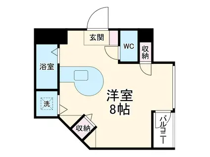 セラヴィ杁中(ワンルーム/6階)の間取り写真