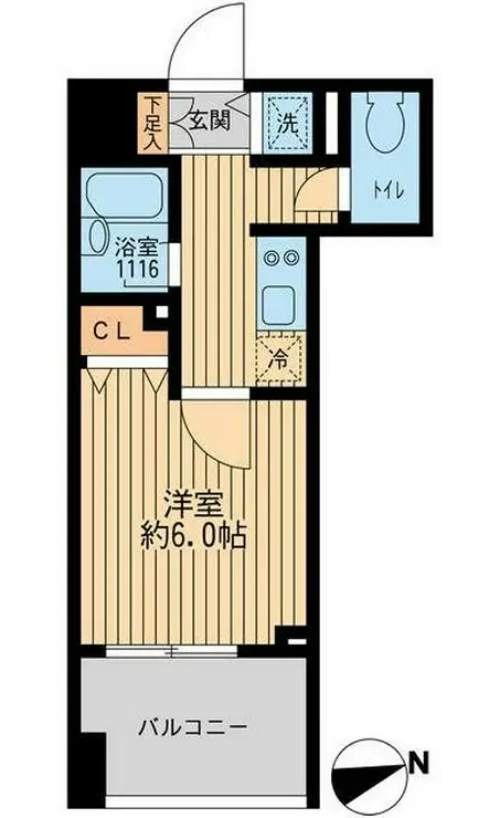 クリオ戸越銀座壱番館 7階階 間取り