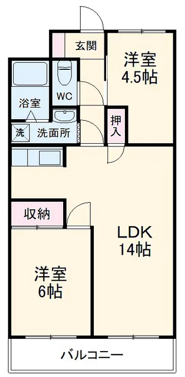 エクレールHARUI 1階階 間取り