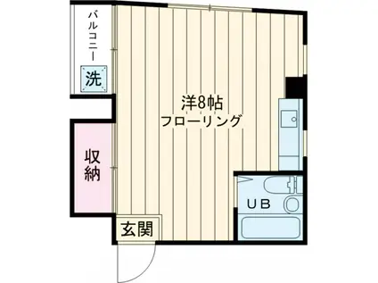 ストークベル(ワンルーム/3階)の間取り写真