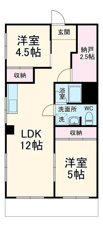 リンデンハイム白山 2階階 間取り
