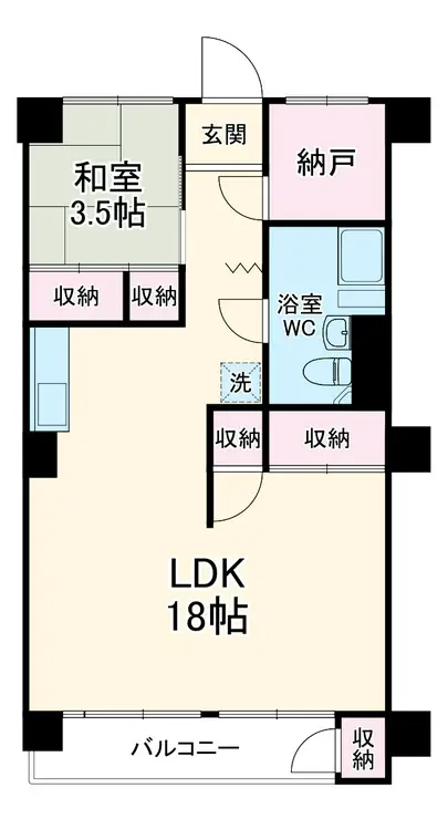 リンデンハイム白山 1階階 間取り