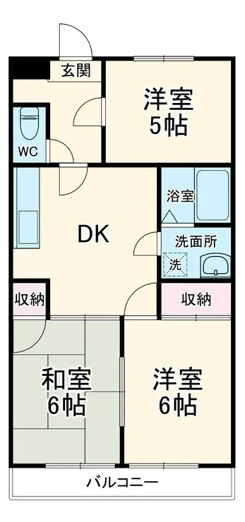 マンションリキリキ 2階階 間取り