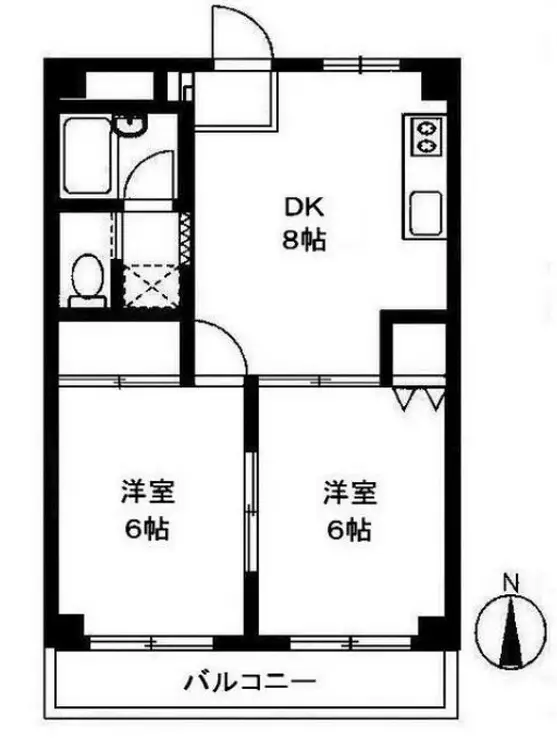 原町ハイツ 1階階 間取り
