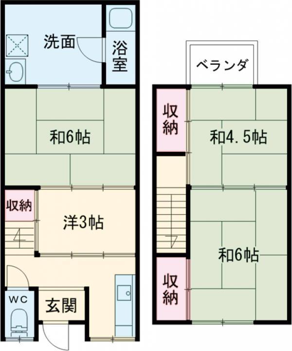 京都市烏丸線 北大路駅 徒歩29分 2階建 築54年
