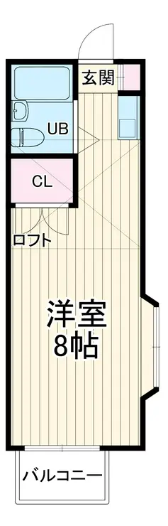 ユナイト白楽アンジェリカ 2階階 間取り