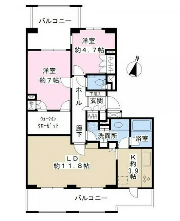パティオス3番街 4階階 間取り