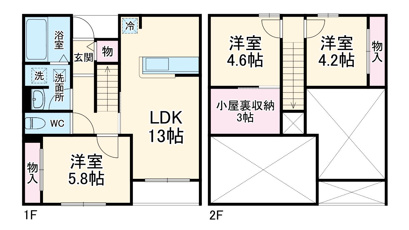 グランシア(3LDK)の間取り写真