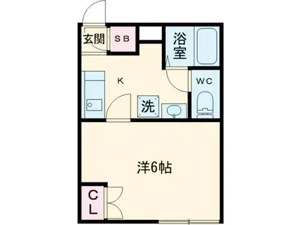 新宿早稲田鶴巻町IMAハウス(1K/-1階)の間取り写真