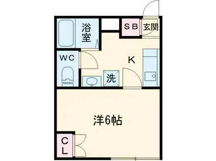 新宿早稲田鶴巻町IMAハウス(1K/3階)の間取り写真