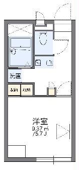 レオパレスフェニックス(1K/2階)の間取り写真