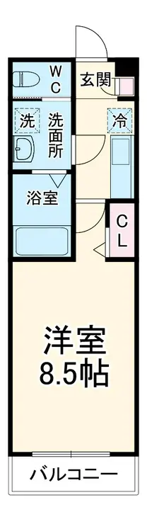 ZOOM横浜桜木町 2階階 間取り