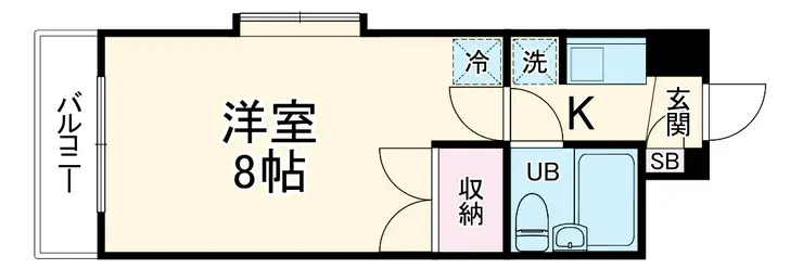 ジュネパレス柏第25 2階階 間取り