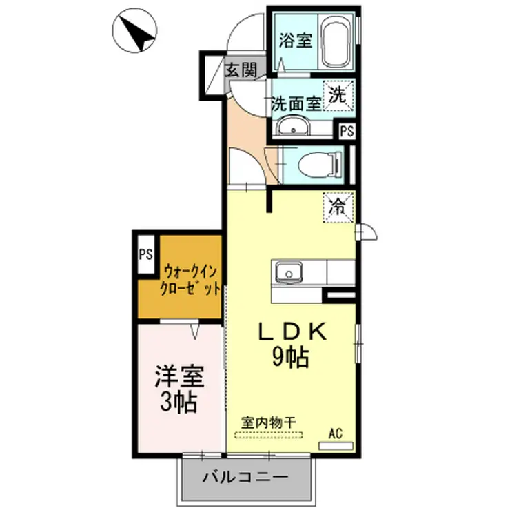 メルヴィーユ 1階階 間取り