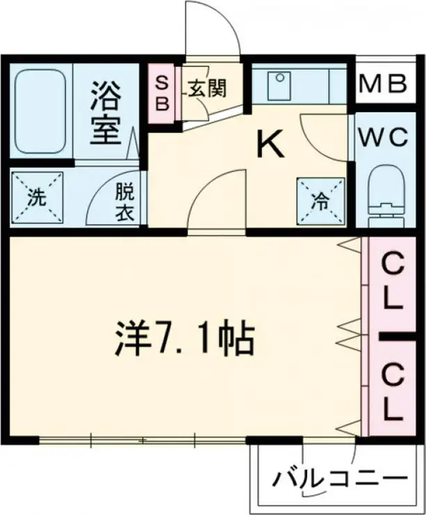 アプレシティ国分寺 3階階 間取り