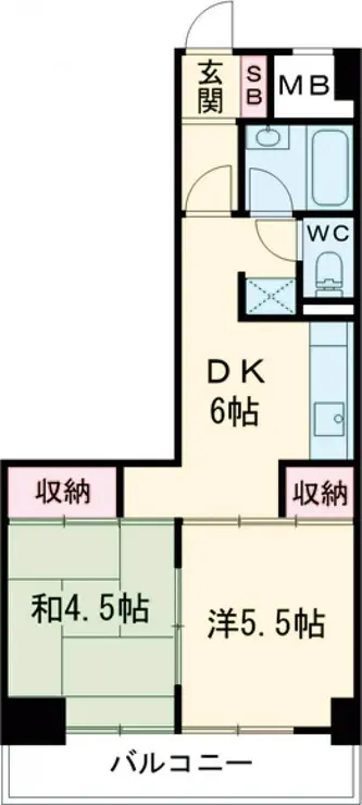 フローラル豊島園 2階階 間取り