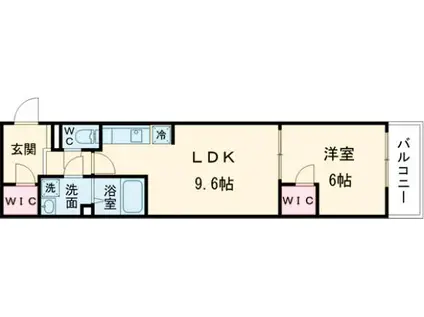 リブリ・GRANDE Ⅶ(1LDK/3階)の間取り写真
