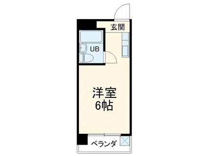 アメニティ植田(ワンルーム/3階)の間取り写真