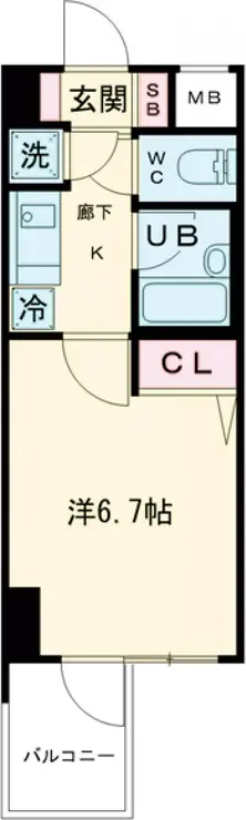パレステュディオ早稲田 3階階 間取り