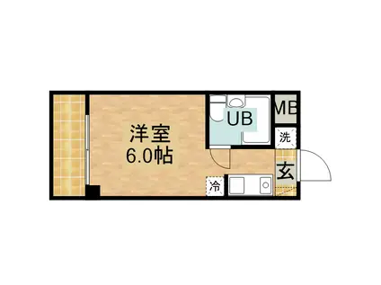 ジュネス町田(ワンルーム/2階)の間取り写真