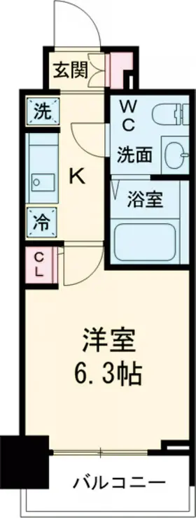 KDXレジデンス板橋本町 7階階 間取り