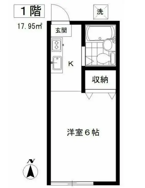 ハイツ702 1階階 間取り