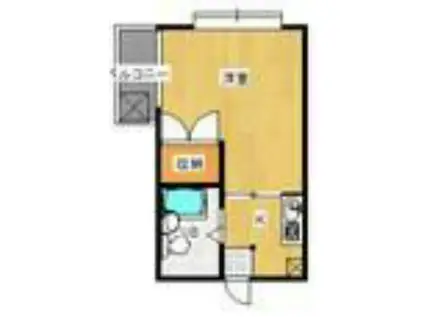 KIND安東(1K/3階)の間取り写真