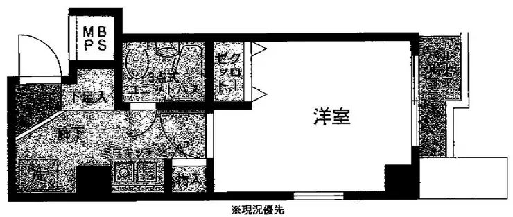 クリオ川崎壱番館 8階階 間取り