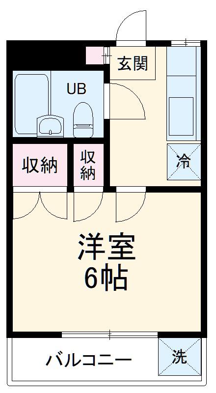 浅間ハイツ(1K/1階)の間取り写真