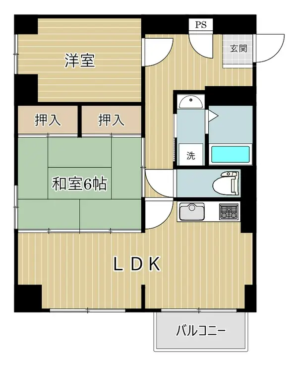 めじろ台コーポラス 2階階 間取り