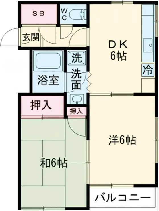 第2ハイツ小池 2階階 間取り