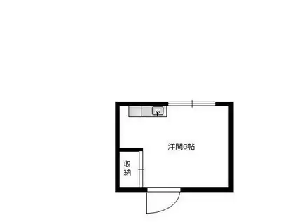 富士枝荘(ワンルーム/2階)の間取り写真