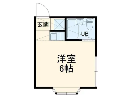 カーサホヅミ(ワンルーム/2階)の間取り写真