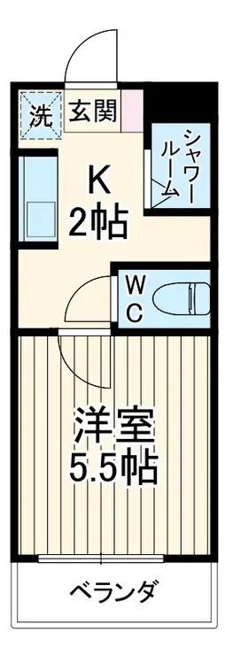 エスコートパレス江洋 4階階 間取り