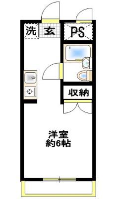 スチューデントハウス村田(ワンルーム/1階)の間取り写真