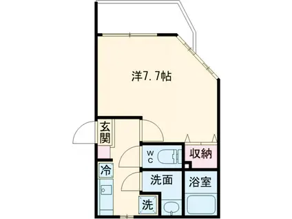 ピアコートTM武蔵関弐番館(1K/1階)の間取り写真