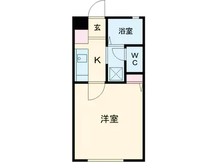 ニューひさごハイツA棟(1K/2階)の間取り写真