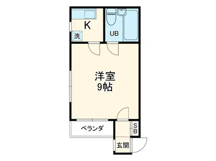 ルート52(1K/2階)の間取り写真