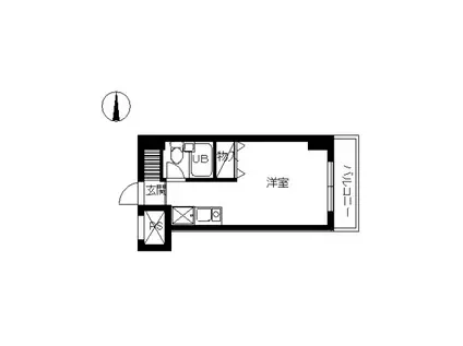 スカイコート西川口第8(ワンルーム/7階)の間取り写真