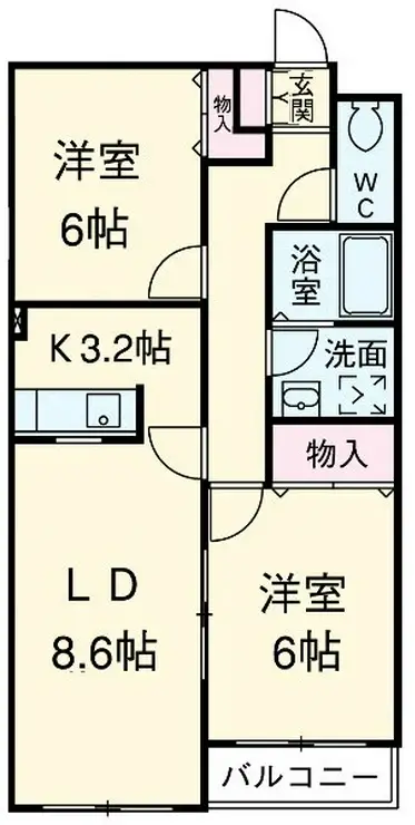 グランパルク 3階階 間取り