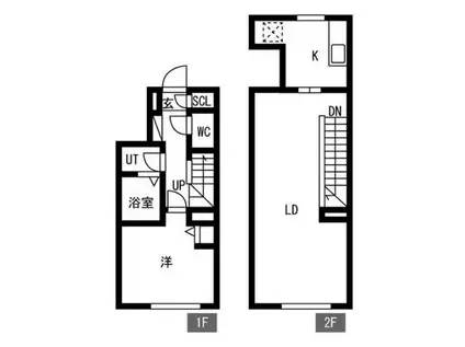 TRADIS荏原中延(1LDK/5階)の間取り写真