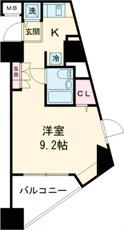 日神デュオステージ笹塚東館 14階階 間取り