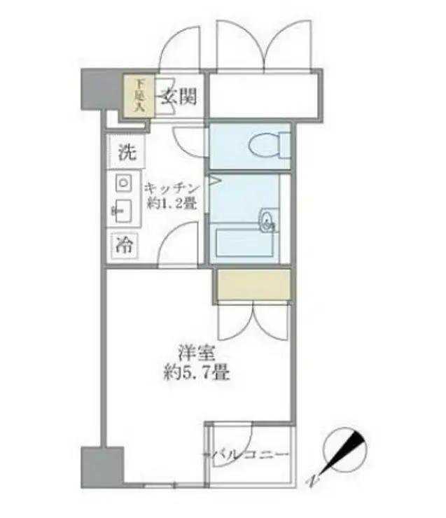 KDXレジデンス横浜関内 2階階 間取り