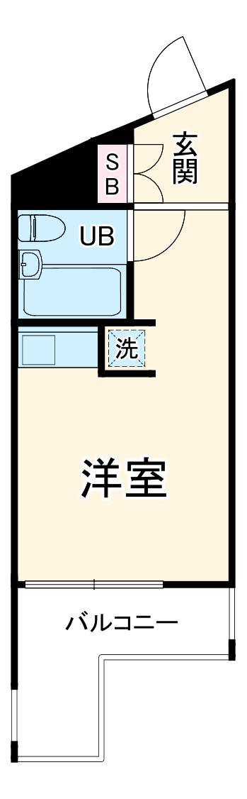 スターホームズ三ツ境 11(ワンルーム/1階)の間取り写真