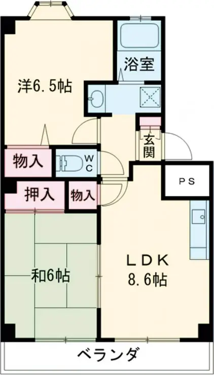 ベルジュ91 1階階 間取り
