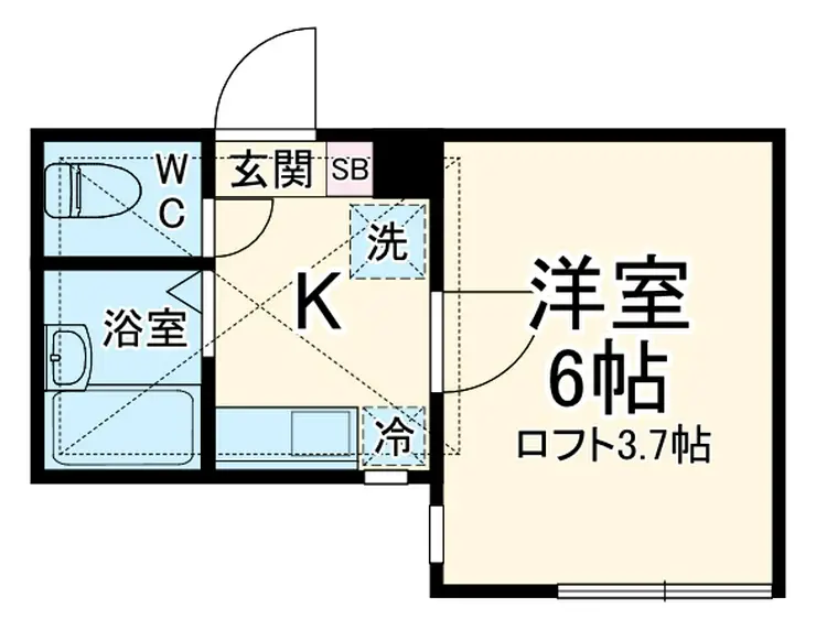 ロフト橋本 2階階 間取り