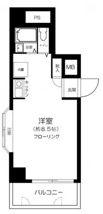 スカイノブレ川崎柳町 11階階 間取り